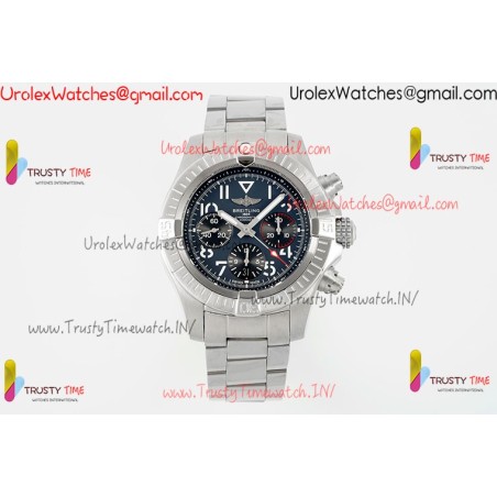 BR Avenger B01 Chronograph BLSF 45MM SS Blue Dial Stainless Steel Strap Caliber 7750