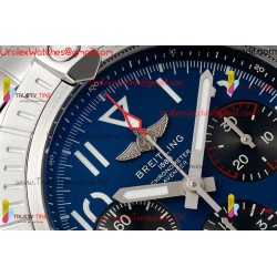 BR Avenger B01 Chronograph BLSF 45MM SS Blue Dial Stainless Steel Strap Caliber 7750