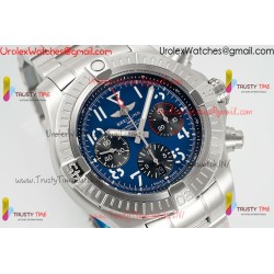 BR Avenger B01 Chronograph BLSF 45MM SS Blue Dial Stainless Steel Strap Caliber 7750