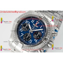 BR Avenger B01 Chronograph BLSF 45MM SS Blue Dial Stainless Steel Strap Caliber 7750