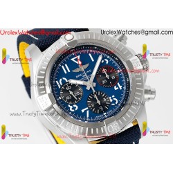 BR Avenger B01 Chronograph BLSF 45MM SS Blue Dial Blue Nylon Strap Caliber 7750