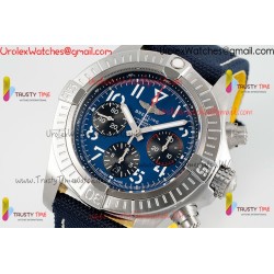 BR Avenger B01 Chronograph BLSF 45MM SS Blue Dial Blue Nylon Strap Caliber 7750