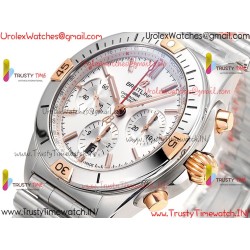 Breitling Mechanical Chronograph BLSF White Dial SS Stainless Steel Strap Caliber B01