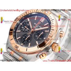 Breitling Mechanical Chronograph BLSF Grey Dial RS/SS Strap Caliber B01