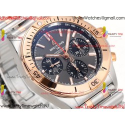 Breitling Mechanical Chronograph BLSF Grey Dial RS/SS Strap Caliber B01