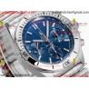 Breitling Mechanical Chronograph BLSF Blue Dial SS Stainless Steel Strap Caliber B01
