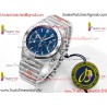 Breitling Mechanical Chronograph BLSF Blue Dial SS Stainless Steel Strap Caliber B01