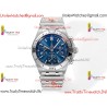 Breitling Mechanical Chronograph BLSF Blue Dial SS Stainless Steel Strap Caliber B01