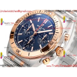 Breitling Mechanical Chronograph BLSF Blue Dial RS/SS Strap Caliber B01