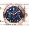 Breitling Mechanical Chronograph BLSF Blue Dial RS/SS Strap Caliber B01