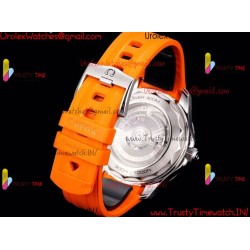 New Seamaster 300M OVSF 42MM Black Dial SS Yellow Rubber Strap Caliber 8806