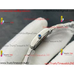 Cartier TANK V3 24mm White Dial Diamond/SS Stainless Steel Strap Swiss Quartz Movement