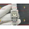 Cartier TANK V3 24mm White Dial Diamond/SS Stainless Steel Strap Swiss Quartz Movement