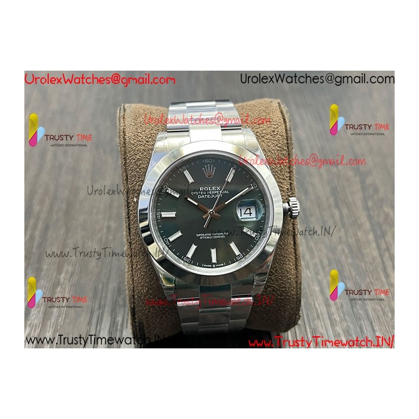 Rolex Datejust VSF 41MM Green Dial 904L SS Oyster Stainless Steel Bracelet Caliber 3235