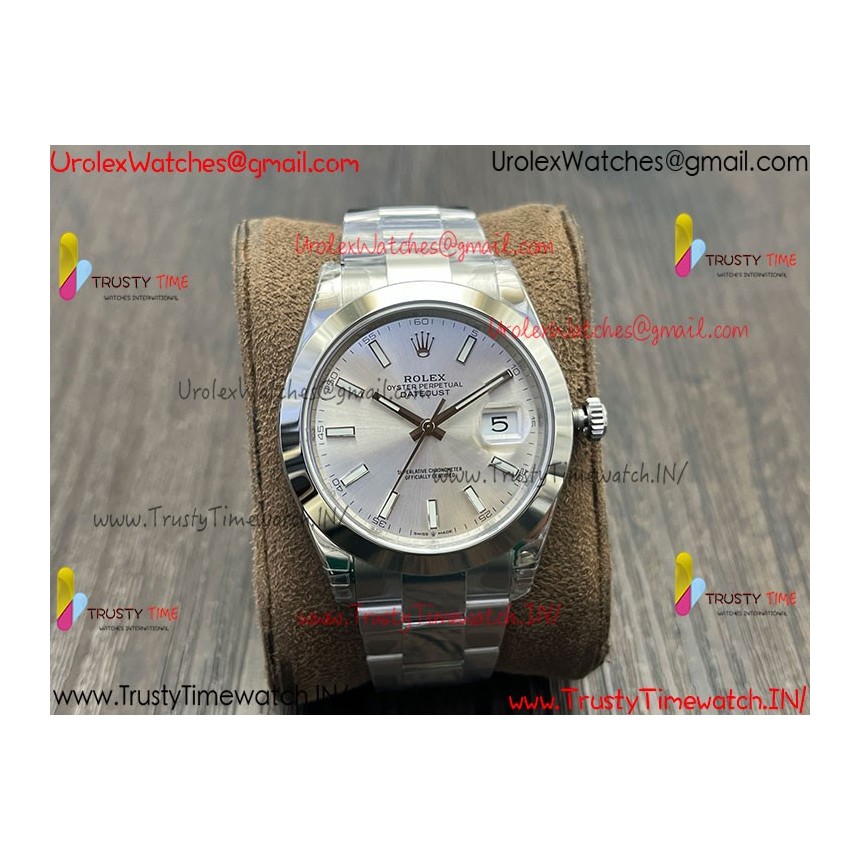 Rolex Datejust VSF 41MM White Dial SS 904LOyster Stainless Steel Bracelet Caliber 3235