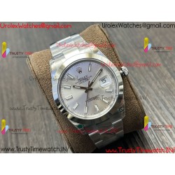 Rolex Datejust VSF 41MM White Dial SS 904LOyster Stainless Steel Bracelet Caliber 3235