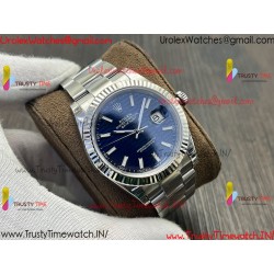 ROLEX DATEJUST VSF 41MM BLUE DIAL SS 904L OYSTER STAINLESS STEEL BRACELET CALIBER 3235