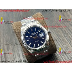 ROLEX DATEJUST VSF 41MM BLUE DIAL SS 904L OYSTER STAINLESS STEEL BRACELET CALIBER 3235