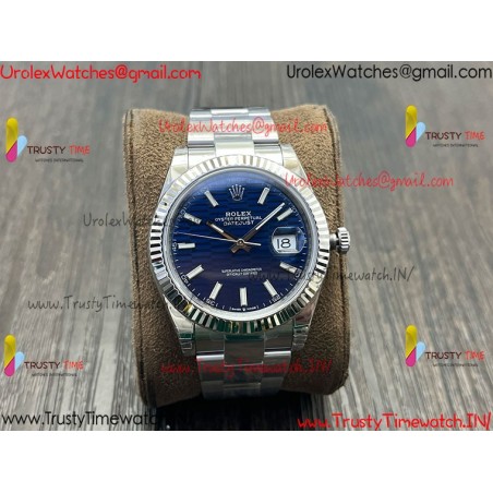 ROLEX DATEJUST VSF 41MM BLUE DIAL SS 904L OYSTER STAINLESS STEEL BRACELET CALIBER 3235
