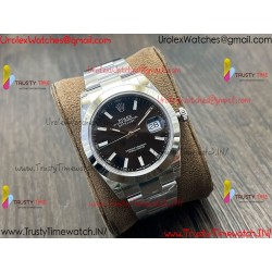 ROLEX DATEJUST VSF 41MM BLACK DIAL SS 904L OYSTER STAINLESS STEEL BRACELET CALIBER 3235