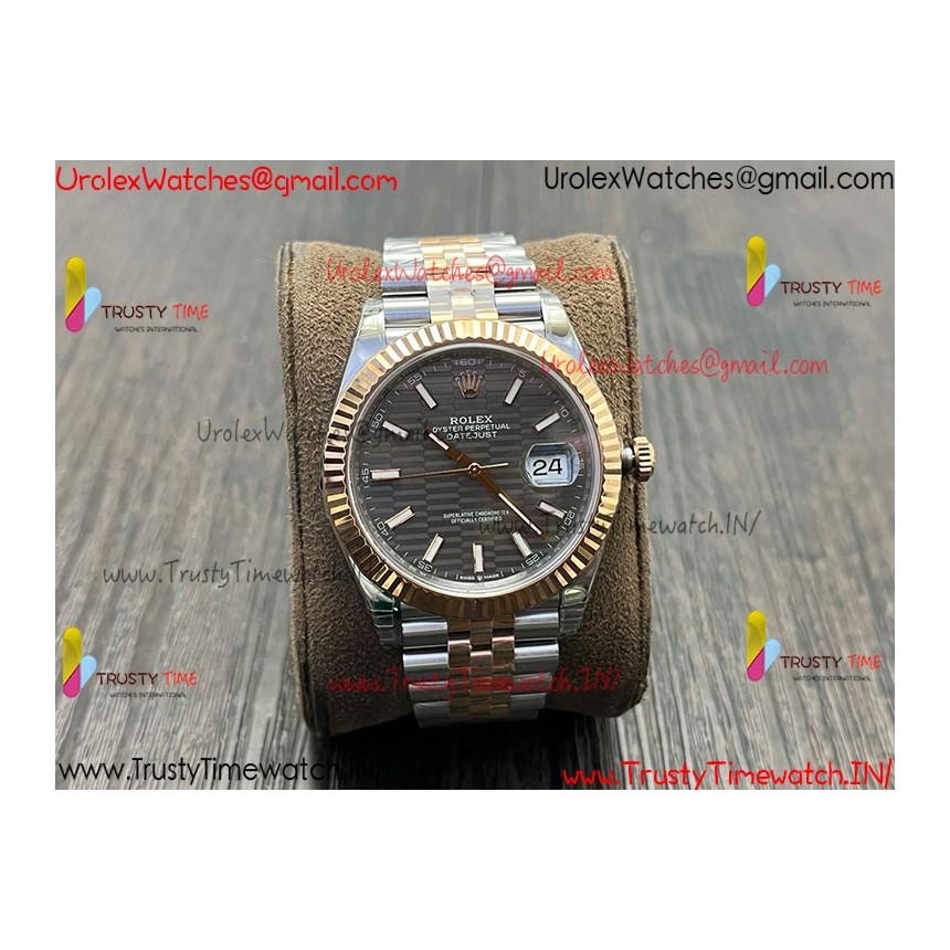Rolex Datejust VSF 41MM  Grey RS/SS five-bead bracelet Calibre 3235