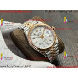 Rolex Datejust VSF 41 MM white RS/SS five-bead bracelet calibre 3235