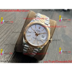 Rolex Datejust VSF 41 MM white RS/SS five-bead bracelet calibre 3235