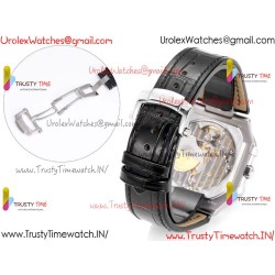 Patek Philippe 3KF CUBITUS 5822 Black Dial SS 45MM Black Leather Strap Caliber 240