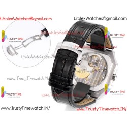 Patek Philippe 3KF CUBITUS 5822 White Dial SS 45MM Black Leather Strap Caliber 240