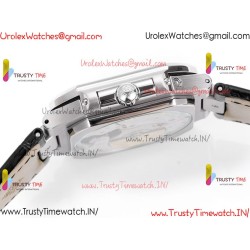 Patek Philippe 3KF CUBITUS 5822 White Dial SS 45MM Black Leather Strap Caliber 240