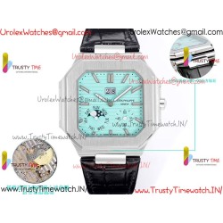 Patek Philippe 3KF CUBITUS 5822 Sky Blue Dial SS 45MM Black Leather Strap Caliber 240