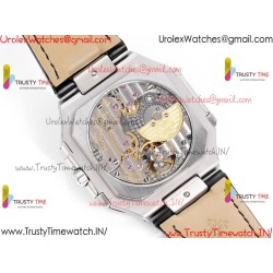 Patek Philippe 3KF CUBITUS 5822 Green Dial SS 45MM Black Leather Strap Caliber 240