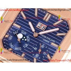 Patek Philippe 3KF CUBITUS 5822 YG/Blue Dial 42MM YG Case  Blue Nylon Strap Caliber 240