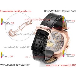 Patek Philippe 3KF CUBITUS 5822 YG/Black Dial 42mm YG Black Leather Strap Caliber 240