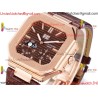 Patek Philippe 3KF CUBITUS 5822 YG/Brown Dial 42mm YG Burgundy Leather Strap Caliber 240