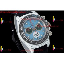 Rolex Daytona DIWF 40mm Blue Dial Black Carbon Fiber Case Black Nylon Strap Caliber 4130/4801