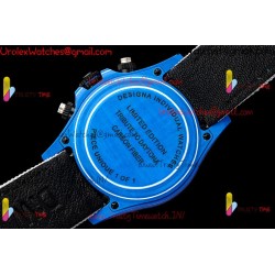 Rolex Daytona DIWF 40mm gray dial black carbon fiber case gray nylon strap caliber 4130/4801