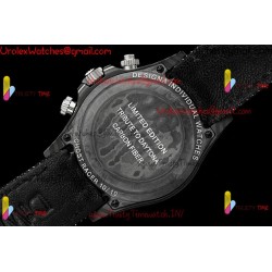 Rolex Daytona DIWF 40mm Grey Dial Black Carbon Fiber Case Black Nylon Strap Caliber 4130/4801