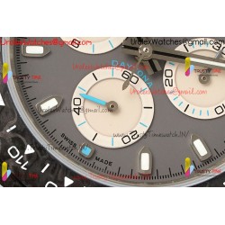 Rolex Daytona DIWF 40mm Grey Dial Black Carbon Fiber Case Black Nylon Strap Caliber 4130/4801
