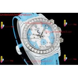 Rolex Daytona DIWF 40mm Blue Dial Diamond Case Blue Nylon Strap Caliber 4130/4801
