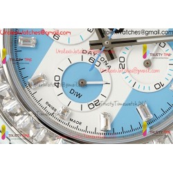 Rolex Daytona DIWF 40mm Blue Dial Diamond Case Blue Nylon Strap Caliber 4130/4801