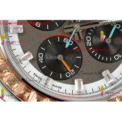 Rolex Daytona DIWF 40mm Grey Dial Diamond Case Grey Nylon Strap Caliber 4130/4801