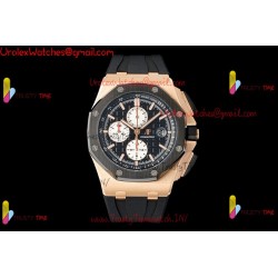 AP Royal Oak Offshore 26400 APPF Black Dial YG/Black Ceramic Case Black Rubber Strap Caliber 3126