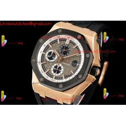 AP Royal Oak Offshore 26400 APPF YG/Gray Dial Black Ceramic Case Black Rubber Strap Caliber 3126