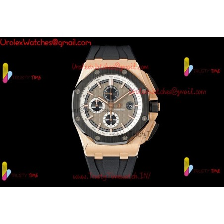 AP Royal Oak Offshore 26400 APPF YG/Gray Dial Black Ceramic Case Black Rubber Strap Caliber 3126