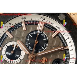 AP Royal Oak Offshore 26400 APPF YG/Gray Dial Black Ceramic Case Black Rubber Strap Caliber 3126