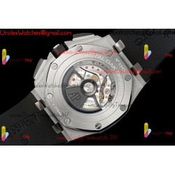 AP Royal Oak Offshore 26400 APPF Black Dial SS/Black Ceramic Case Black Rubber Strap Caliber 3126