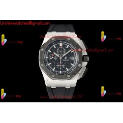 AP Royal Oak Offshore 26400 APPF Black Dial SS/Black Ceramic Case Black Rubber Strap Caliber 3126