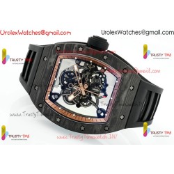 Richard Miller RM055 APSF RG/Skeleton Dial Black Carbon Fiber Case Black Rubber Strap Caliber RMUL2
