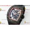 Richard Miller RM055 APSF RG/Skeleton Dial Black Carbon Fiber Case Black Rubber Strap Caliber RMUL2